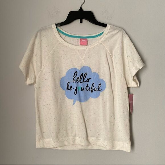 Jenni by Jennifer Moore Intimates Women’s Short Sleeve Crew Neck Loungewear Top - Picture 1 of 3